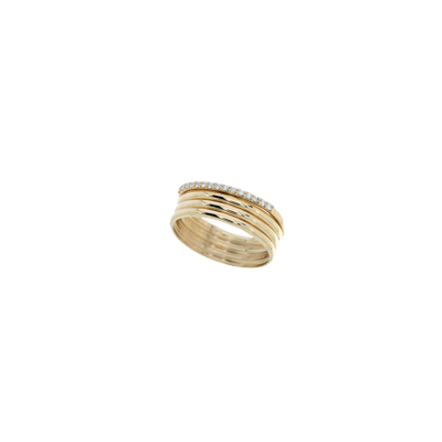Helena Joy Sophia Yellow Gold Diamond Four Ring