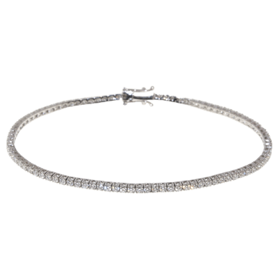 Penelope Ashford Tennis Bracelet 14K White Gold 93 Diamonds