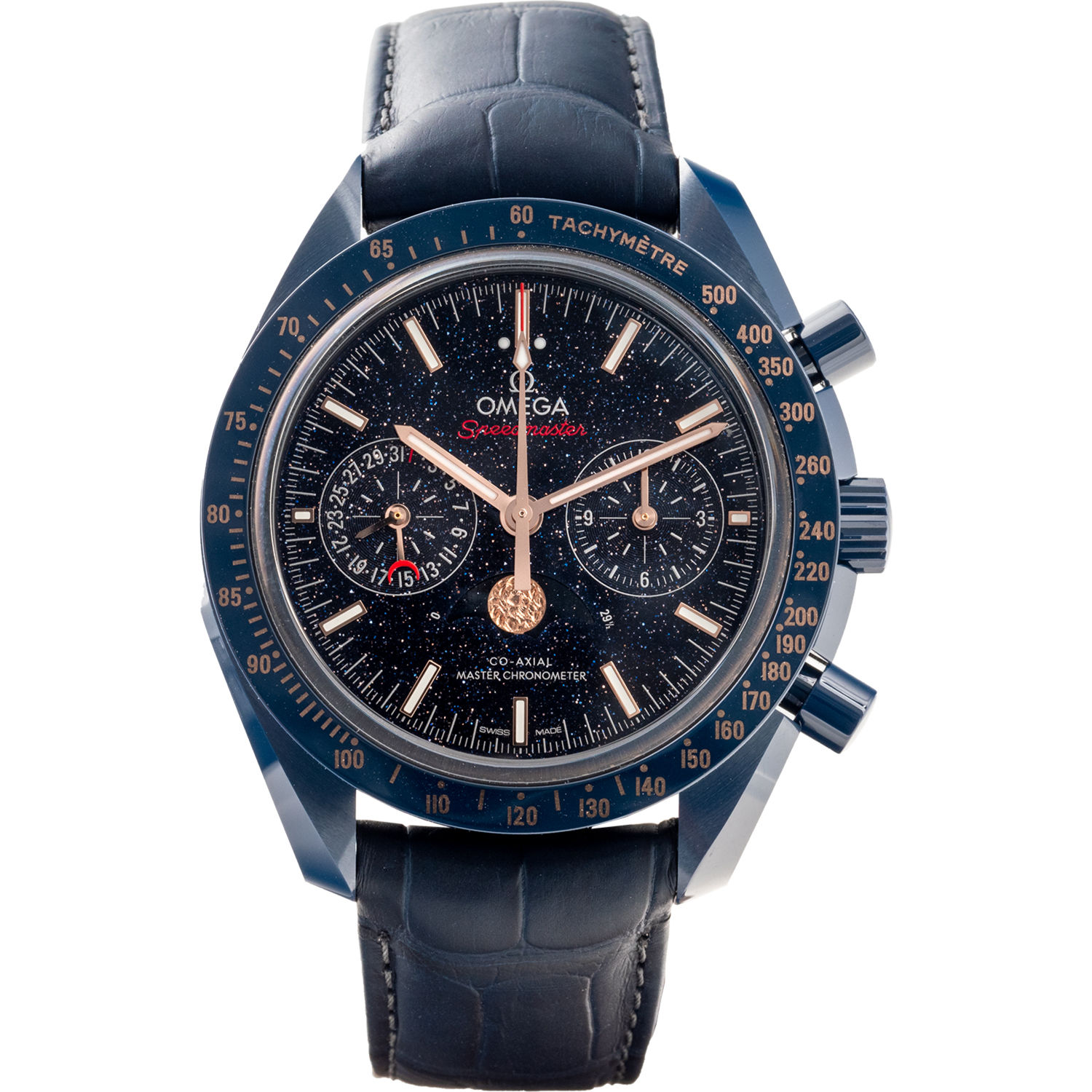 Omega Speedmaster Moonwatch Chronograph Blue (304.93.44.52