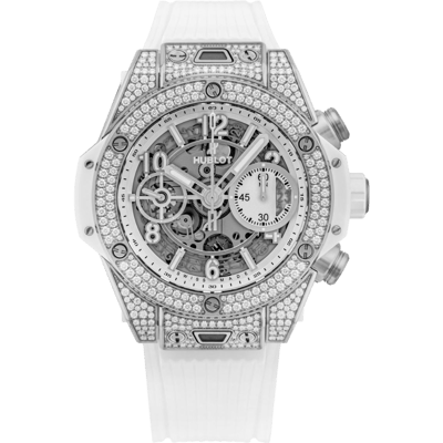 Hublot Big Bang Unico White Titanium Pav&eacute; 42mm