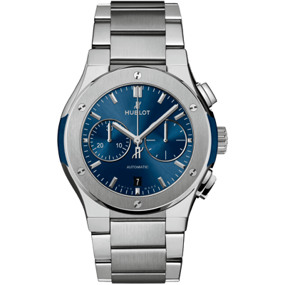 Hublot Classic Fusion Chronograph Blue Titanium Bracelet 42mm