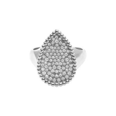 Helena Joy Chevali&egrave;re Pear Pavage Grand Mod&egrave;le White Gold Diamond