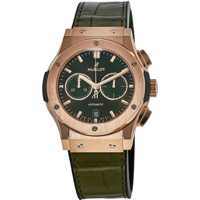 Hublot Classic Fusion Chronograph King Gold Green 42mm