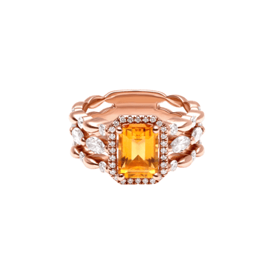 Helena Joy Mila Triptik Golden Ring Rose Gold