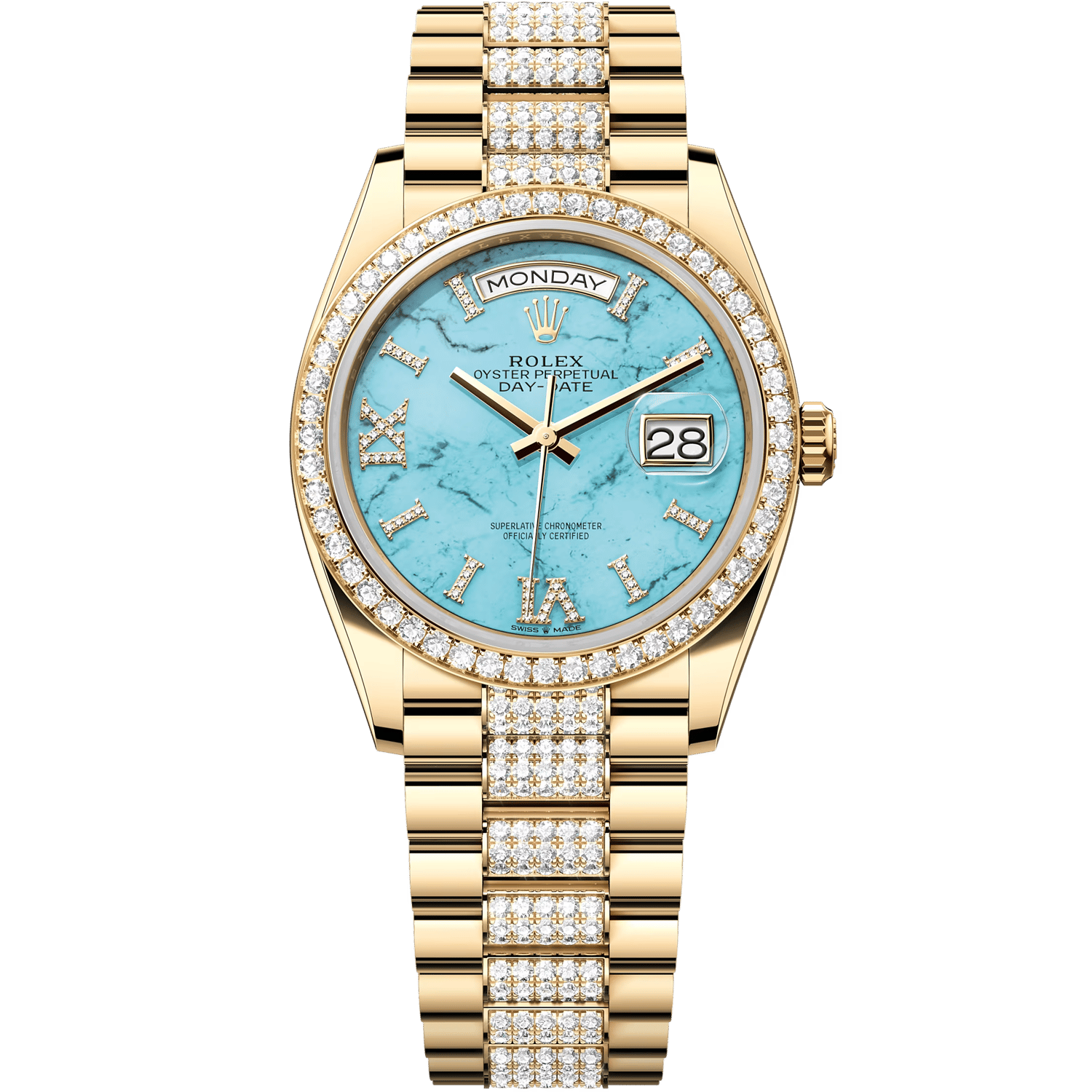 rolex day date turquoise dial