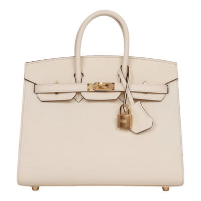 Herm&egrave;s Birkin 25 cm Epsom Sellier Nata Gold Hardware