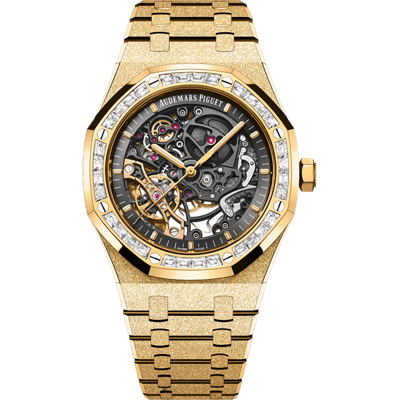 Audemars Piguet Royal Oak Frosted Gold Double Balance Wheel Openworked Japan Special Edition 41mm