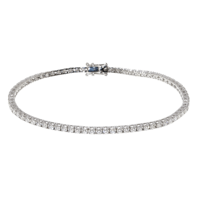 Penelope Ashford Tennis Bracelet 18K White Gold 73 Diamonds