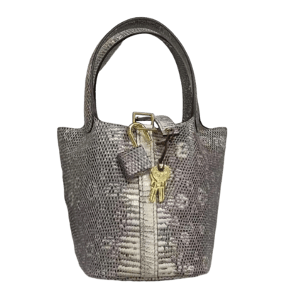 Herm&egrave;s Picotin 18cm L&eacute;zard Salvator Ombre Gold Hardware