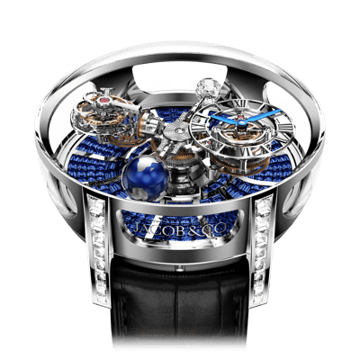 Jacob &amp;amp; Co. Astronomia Tourbillon Baguette Blue Sapphire Limited Edition 50mm