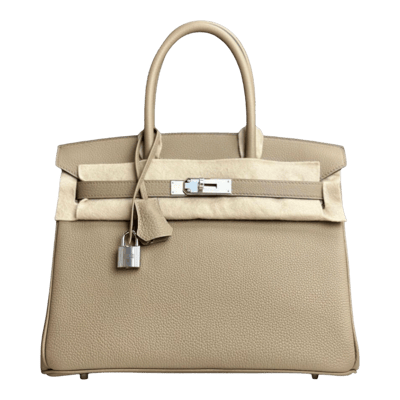 Herm&egrave;s Birkin 30 cm Togo Beige Marfa Palladium Hardware