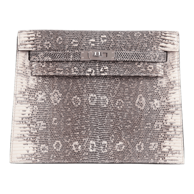 Herm&egrave;s Kelly Danse Autruche Ombre Palladium Hardware