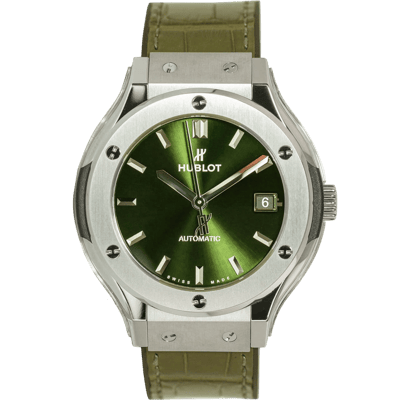 Hublot Classic Fusion Green Titanium 38mm