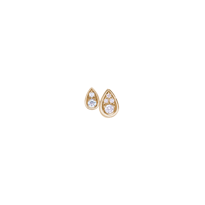Helena Joy Eclipse Twins Earrings Yellow Gold Diamond
