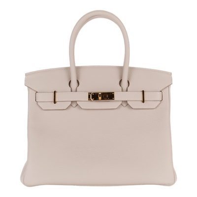 Herm&egrave;s Birkin 30 cm Togo Craie Gold Hardware