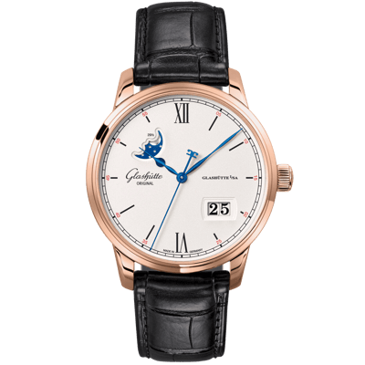 Glash&uuml;tte Original Senator Excellence Panorama Date Moonphase 40mm