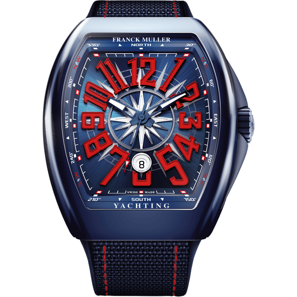 Franck Muller Vanguard V45 Yachting Blue (V 45 SC DT YACHT CR BL (BL))