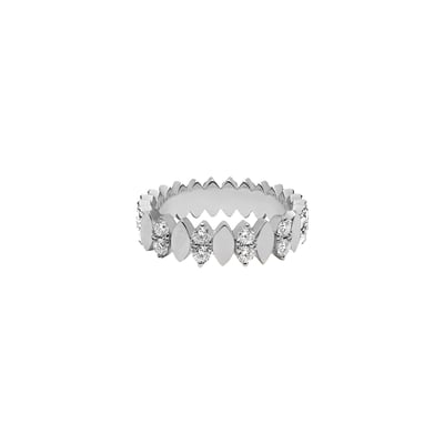 Helena Joy Amanda Empire One Two Ring White Gold Diamond