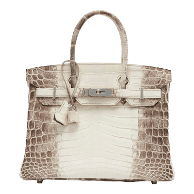 Herm&egrave;s Birkin 30 cm Crocodile Niloticus Matte Himalaya Palladium Hardware