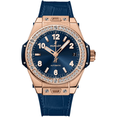 Hublot Big Bang One Click Blue King Gold Diamond 39mm