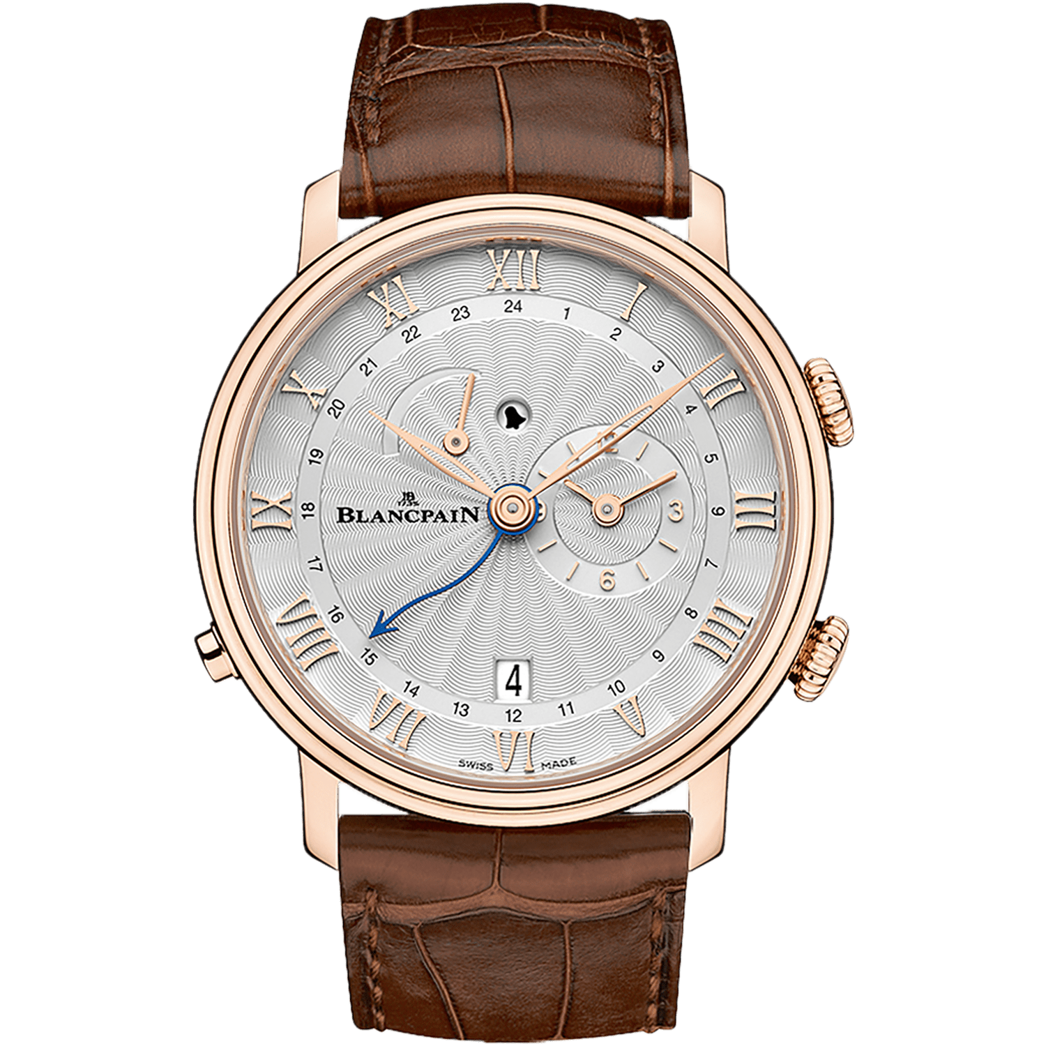 Blancpain Villeret Réveil GMT Marron (6640-3642-55B)