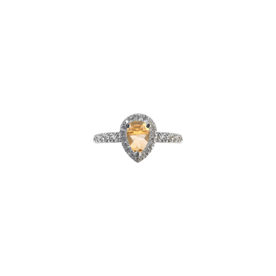 Helena Joy Mila Golden White Gold Diamond Ring