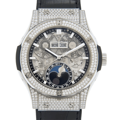 Hublot Classic Fusion Aerofusion Moonphase Titanium Pav&eacute; 42mm