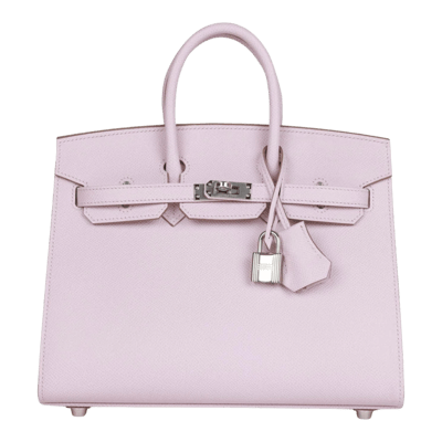 Herm&egrave;s Birkin 30 cm Epsom Sellier Mauve P&acirc;le Palladium Hardware