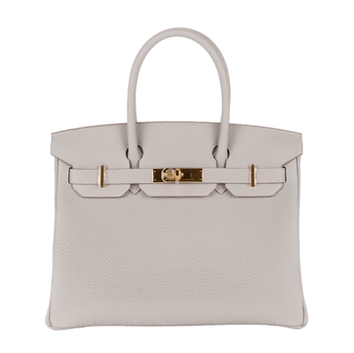 Herm&egrave;s Birkin 30 cm Togo Gris Pale Gold Hardware