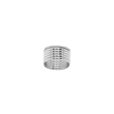 Helena Joy Sophia White Gold Diamond Six Ring