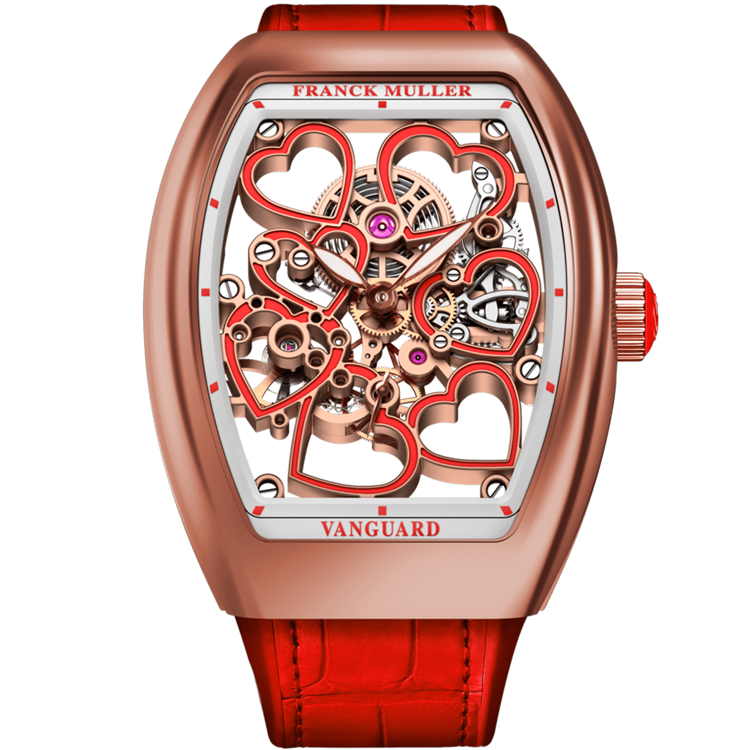 Franck Muller Vanguard V35 Red V35 S6 SQT HEART RG