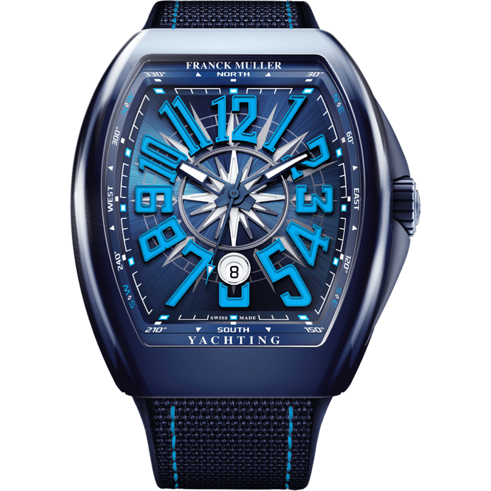 Franck Muller Vanguard V45 Yachting Blue (V 45 SC DT YACHT CR BL (BL))