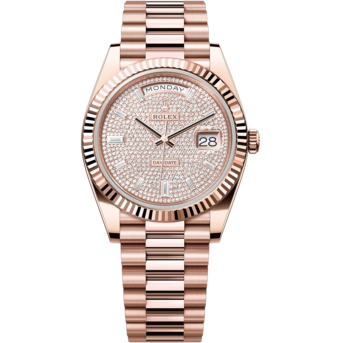 Rose gold discount day date 40mm