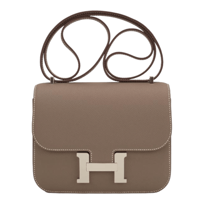 Herm&egrave;s Constance 18 cm Epsom Etoupe Palladium Hardware