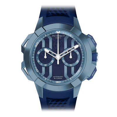 Jacob &amp; Co. Epic X Chrono Blue PVD Titanium 44mm