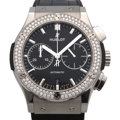 Hublot Classic Fusion Chronograph Titanium Diamonds 45mm