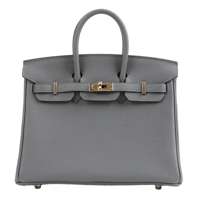 Herm&egrave;s Birkin 30 cm Togo Gris Meyer Gold Hardware