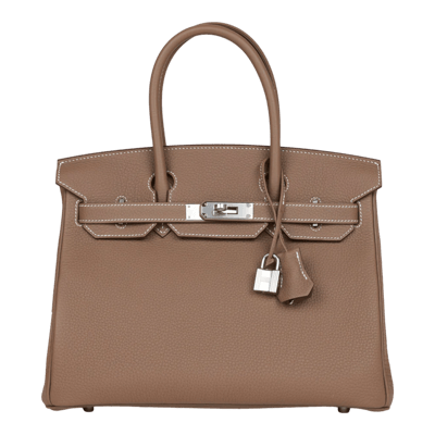 Herm&egrave;s Birkin 30 cm Togo Etoupe Palladium Hardware