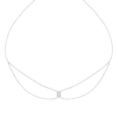 Helena Joy Mila Baguette Chocker White Gold Diamond