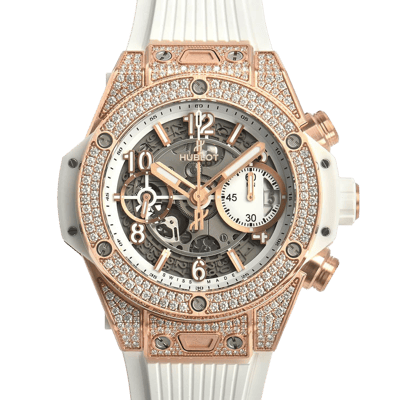 Hublot Big Bang Unico King Gold White Pav&eacute; 42mm