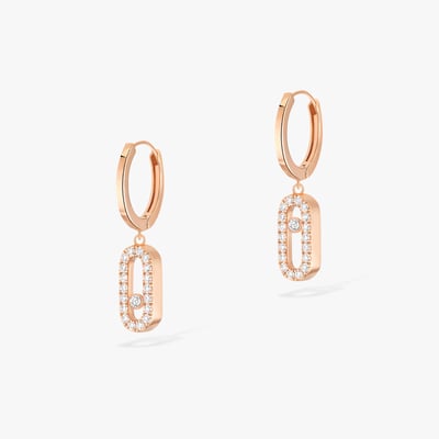 Messika Move Uno Diamond Hoop Earring