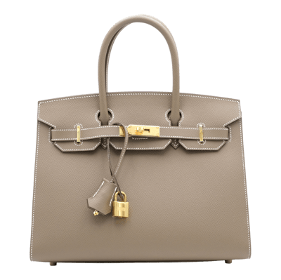 Herm&egrave;s Birkin 30 cm Epsom Sellier Etoupe Gold Hardware