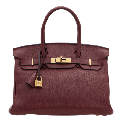 Herm&egrave;s Birkin 30 cm Togo Rouge Hermes Gold Hardware