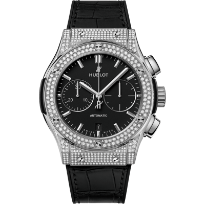 Hublot Classic Fusion Chronograph Titanium Pav&eacute; 45mm