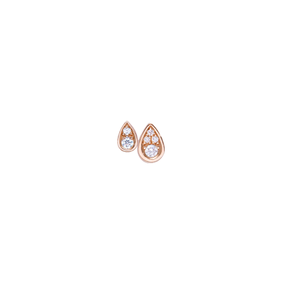Helena Joy Eclipse Twins Earrings Rose Gold Diamond