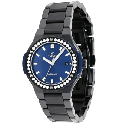 Hublot Classic Fusion Ceramic Blue Diamonds 33mn