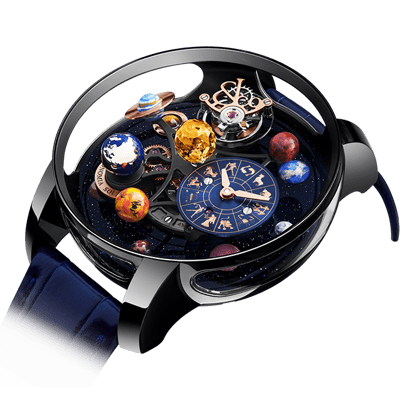 Jacob &amp;amp; Co. Astronomia Tourbillon Solar Jewelry Planets Zodiac Limited Edition 44mm