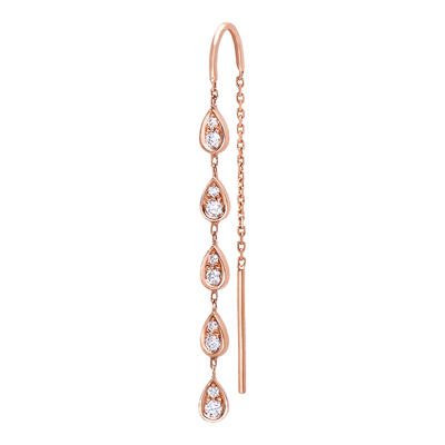 Helena Joy Eclipse Five Earring Rose Gold Diamond