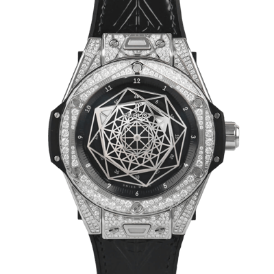 Hublot Big Bang One Click Sang Bleu Steel Pav&eacute; 39mm