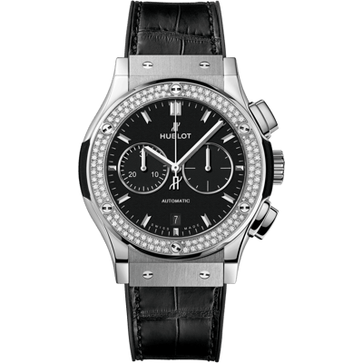 Hublot Classic Fusion Chronograph Titanium Diamonds 45mm